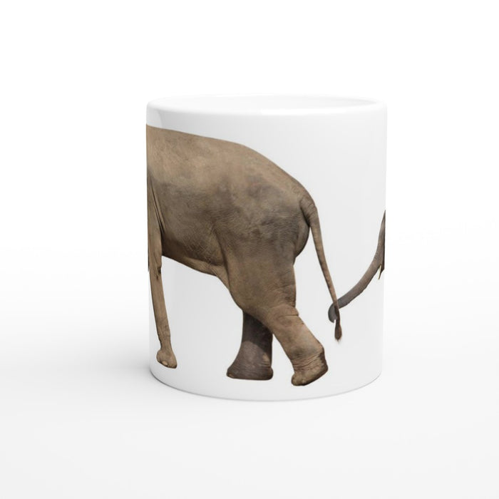 Tasse großer Elefant mit kleinem Elefanten