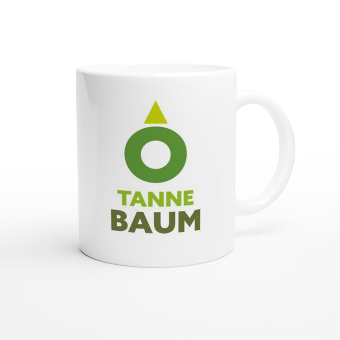 Tasse O Tanne Baum - typografischer Tannenbaum