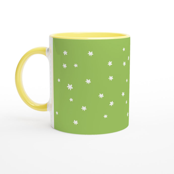 Tasse mit Sternenhimmel - grün/weiß, verschiedene Farben