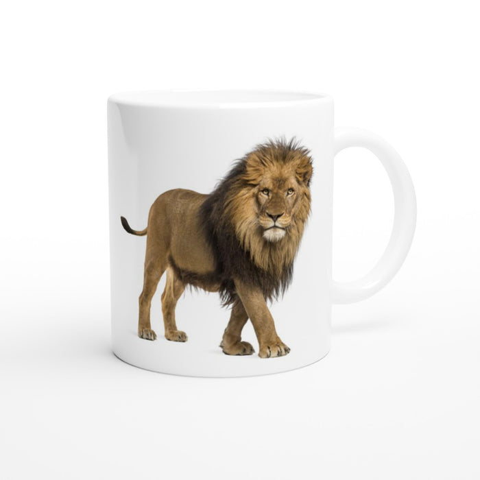 Tasse mit majestätischem Löwen