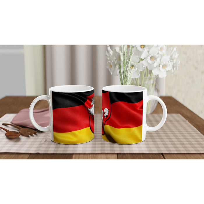 Tasse mit Niedersachsen - Flagge