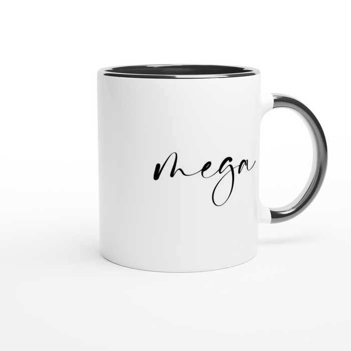 Tasse mega - schwarz, verschiedene Farben
