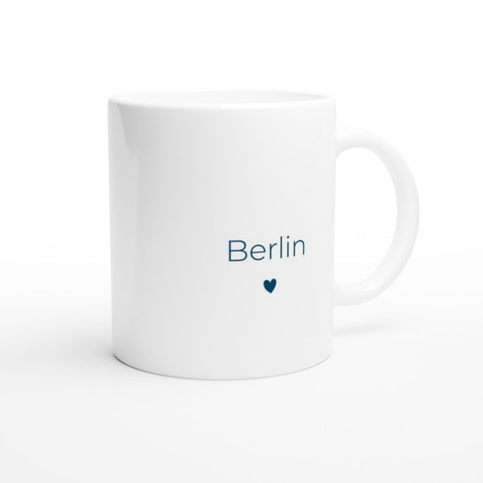 Tasse Berlin mit Herz - ozeanblau